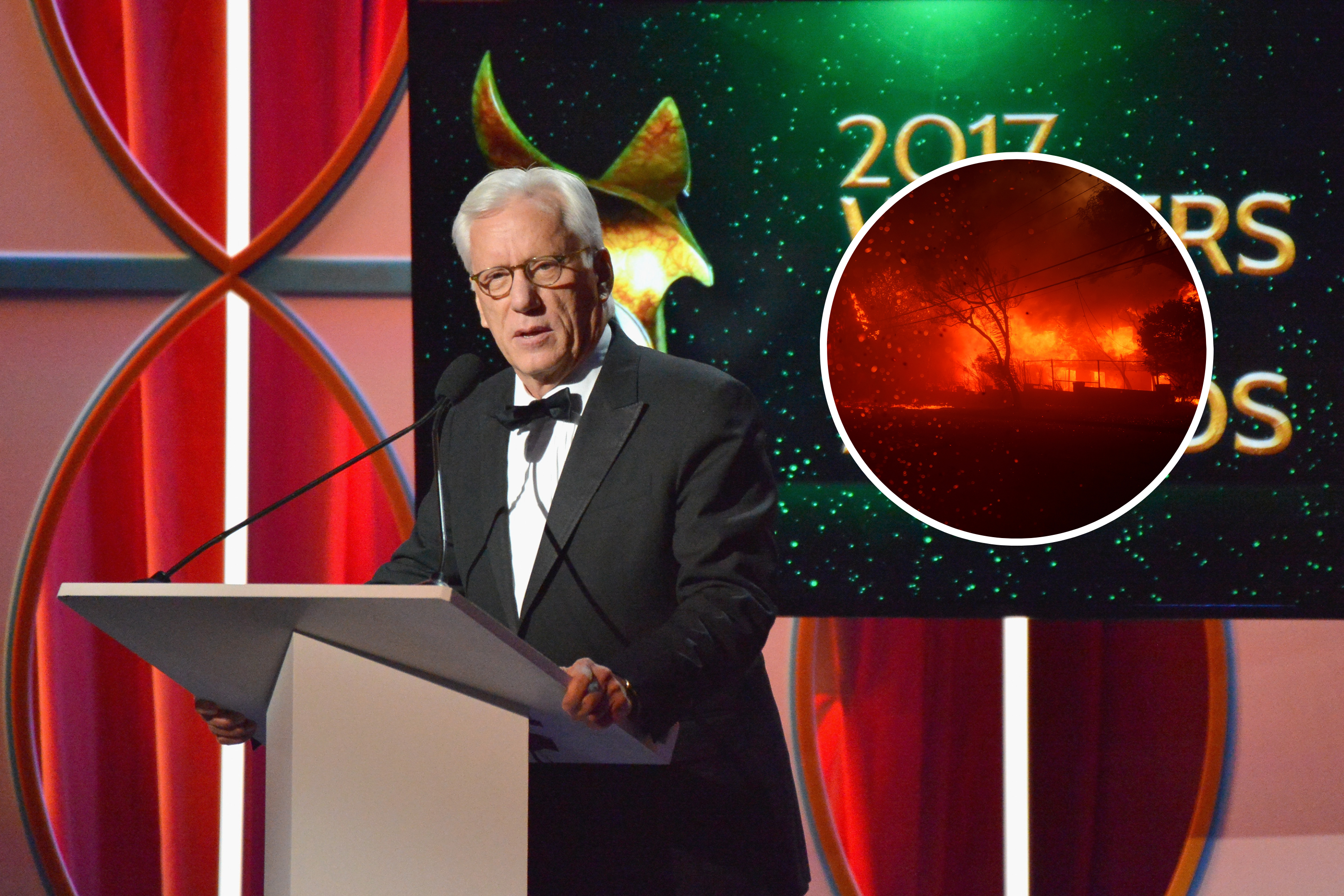 James Woods reveals fire has hit L.A. home—