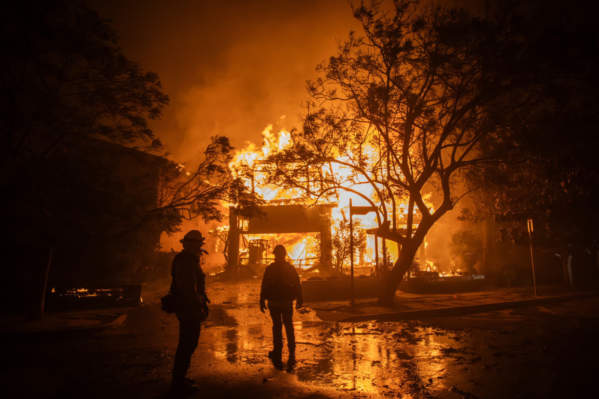 Californians Flee Homes as Entire Neighborhood on Fire in Terrifying Video