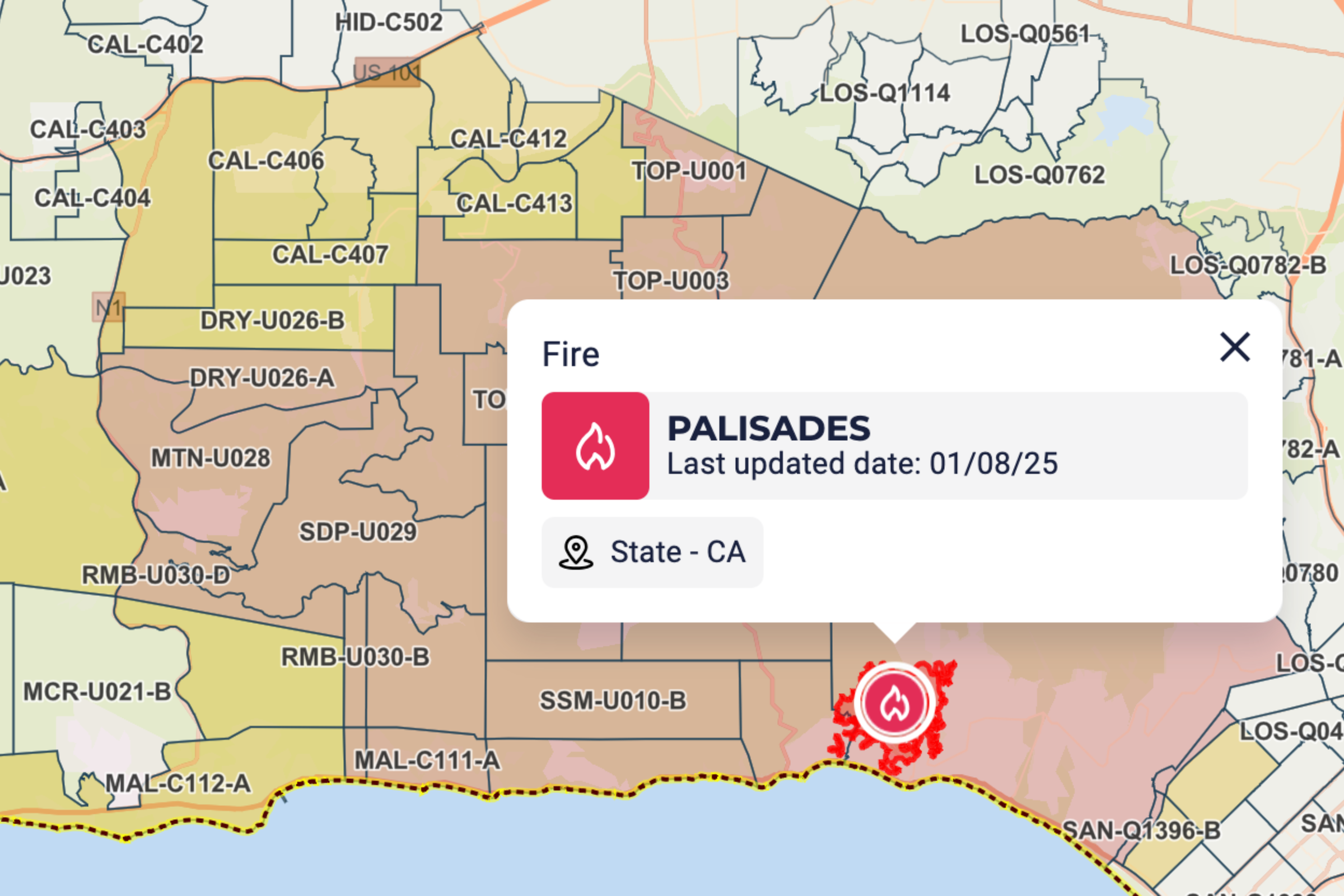 California Fire Evacuation Map, Update As LA Residents Ordered to Flee