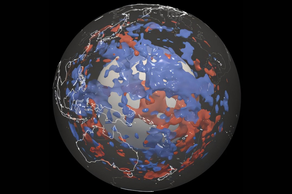 sunken plates earth mantle