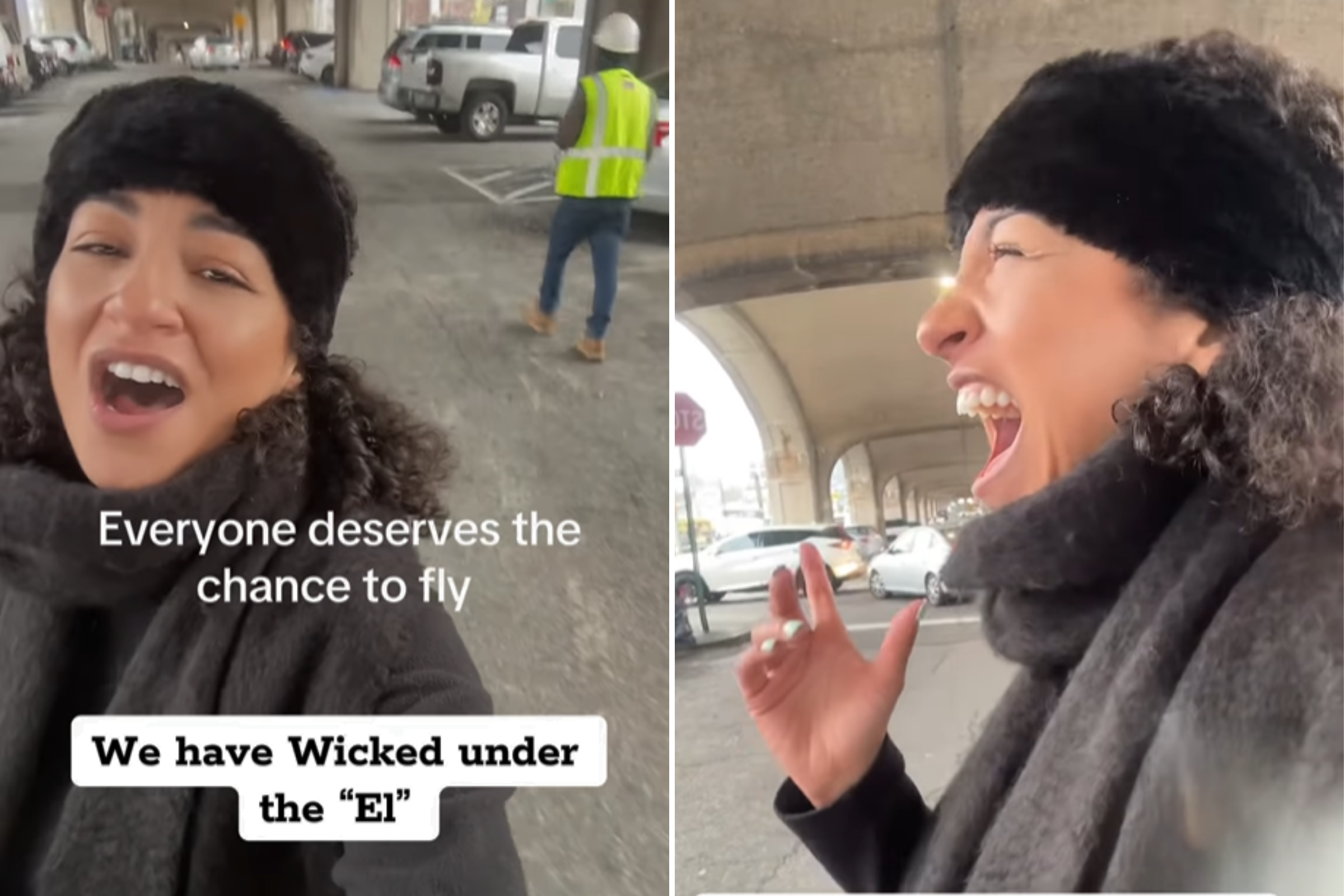 Internet obsessed with subway singer performing 'Wicked' on New York street