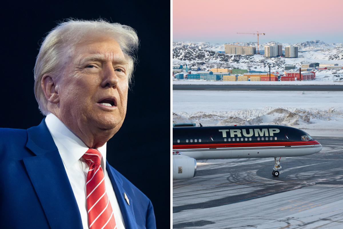 Donald Trump plane Greenland Nuuk