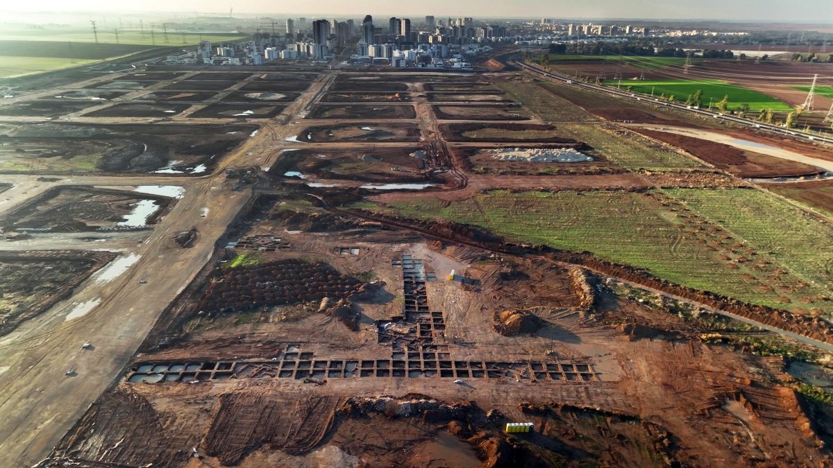 An archaeological excavation in Israel