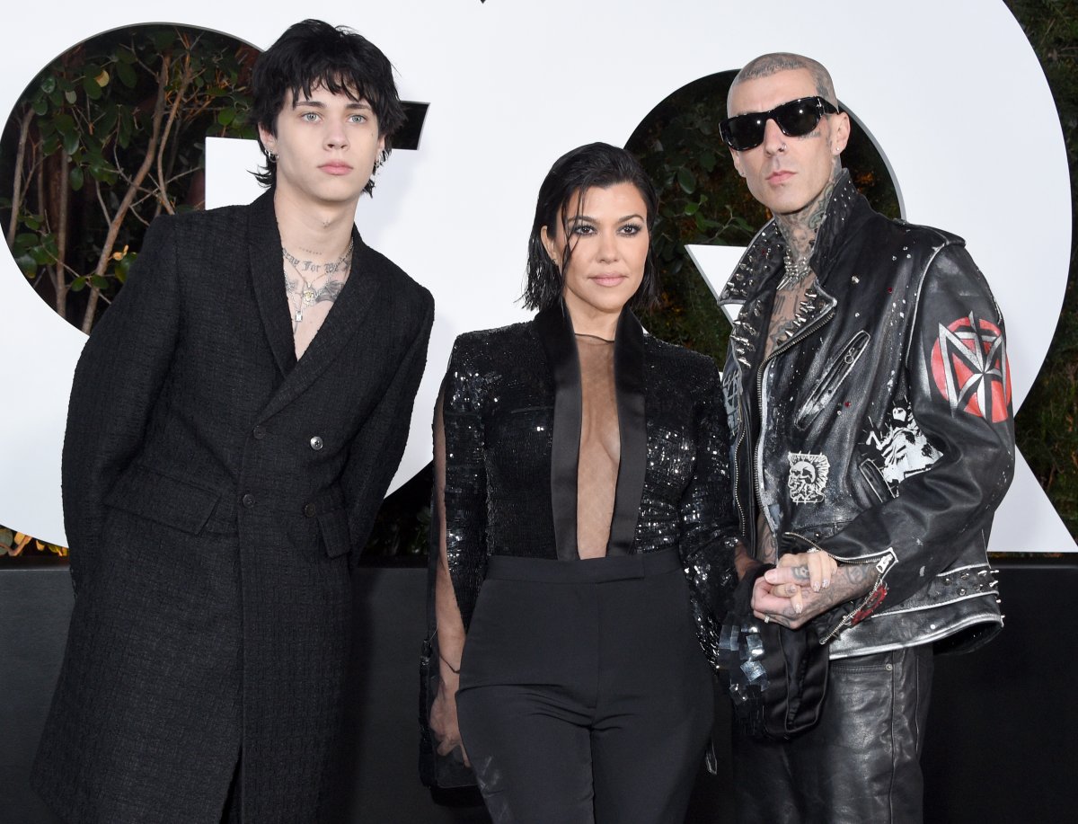 Travis Barker Landon Barker Kourtney Kardashian