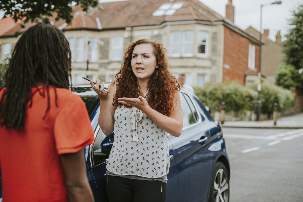 Stock image of neighbor feud.