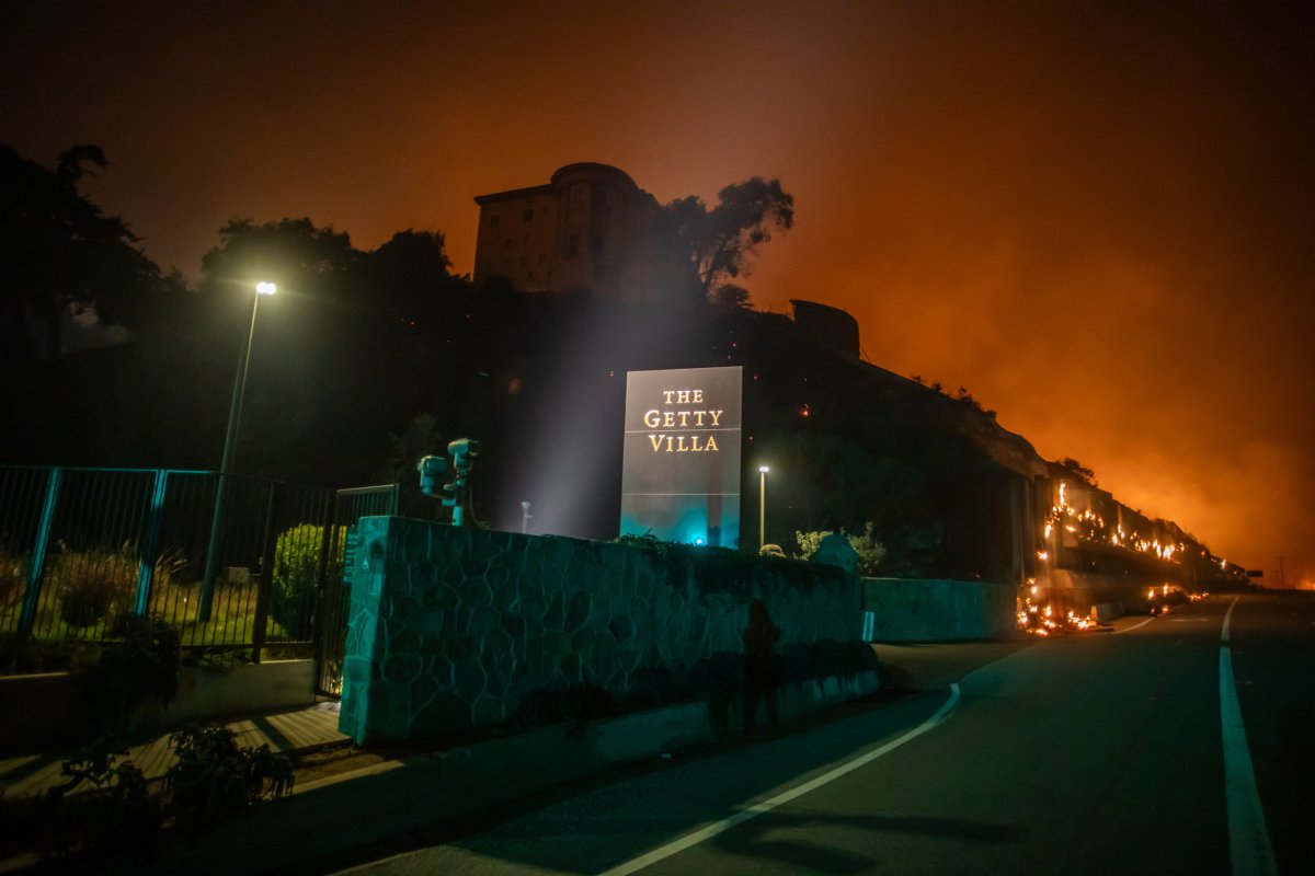 Getty Villa fire 