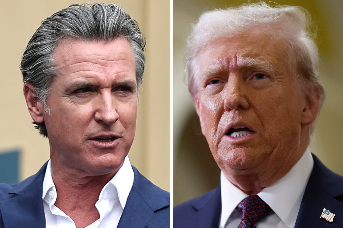 Gavin Newsom and Donald Trump