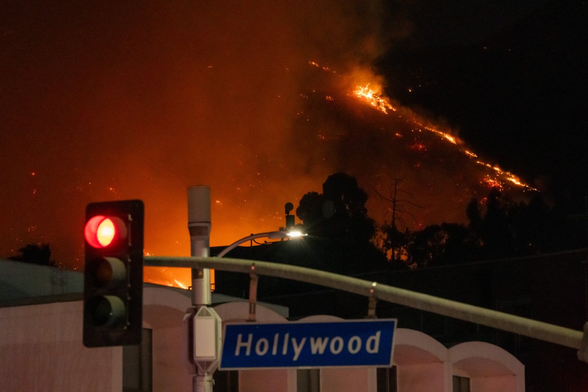 Hollywood Blvd. fire