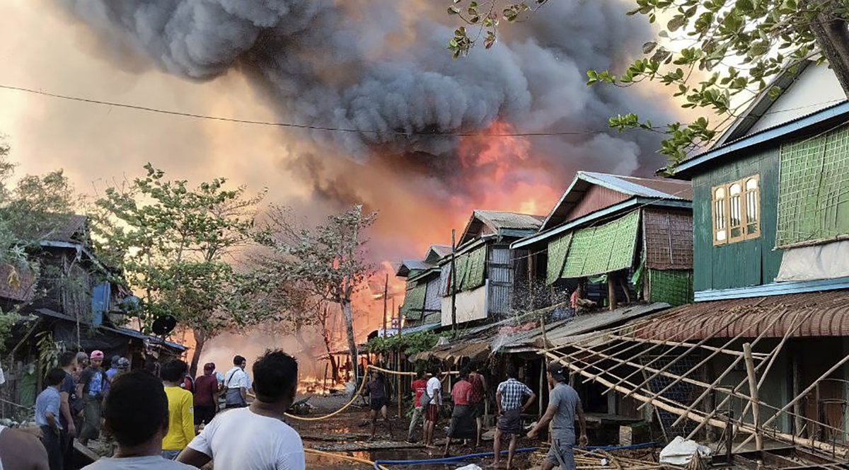 Air strike, Rakhine State