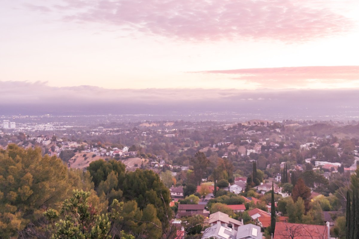 View from Topanga Canyon, California.