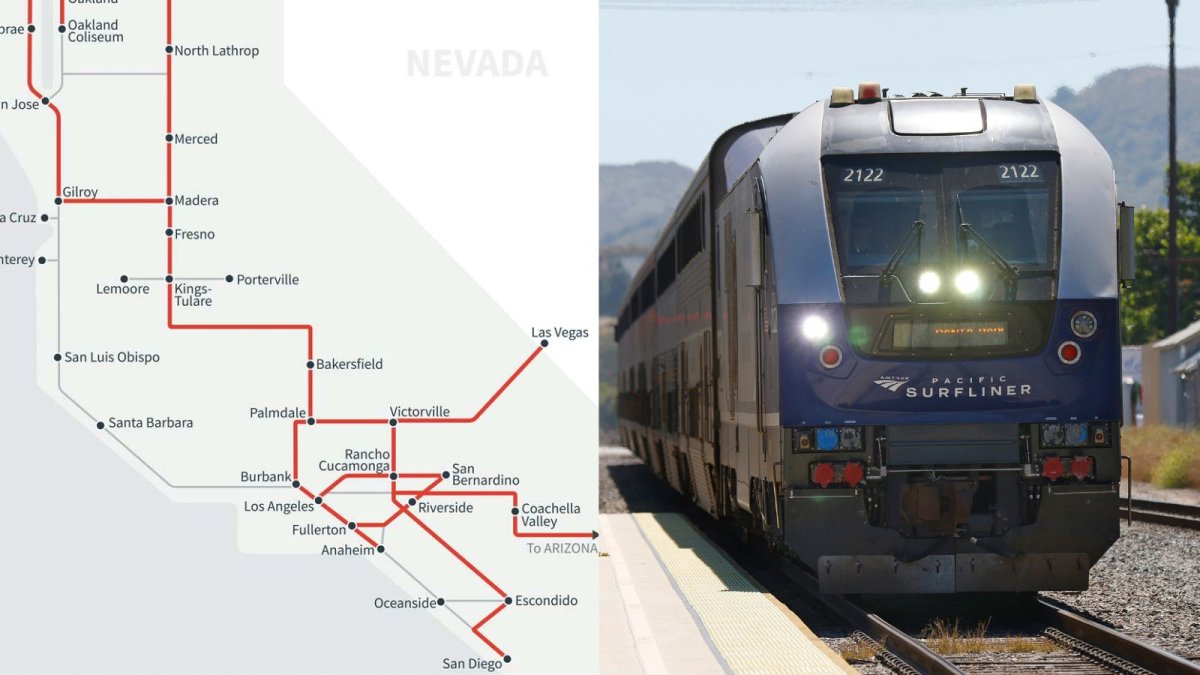 Map of California High Speed Rail