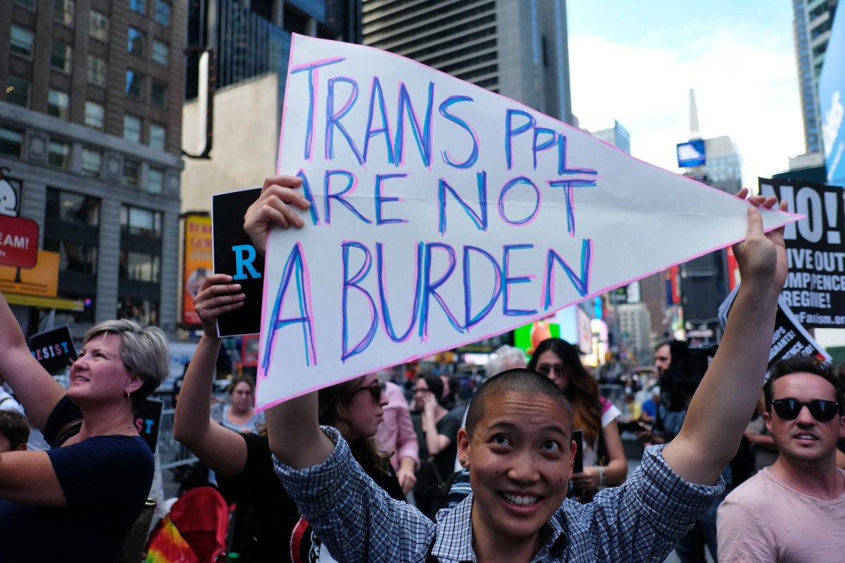 Trans protest