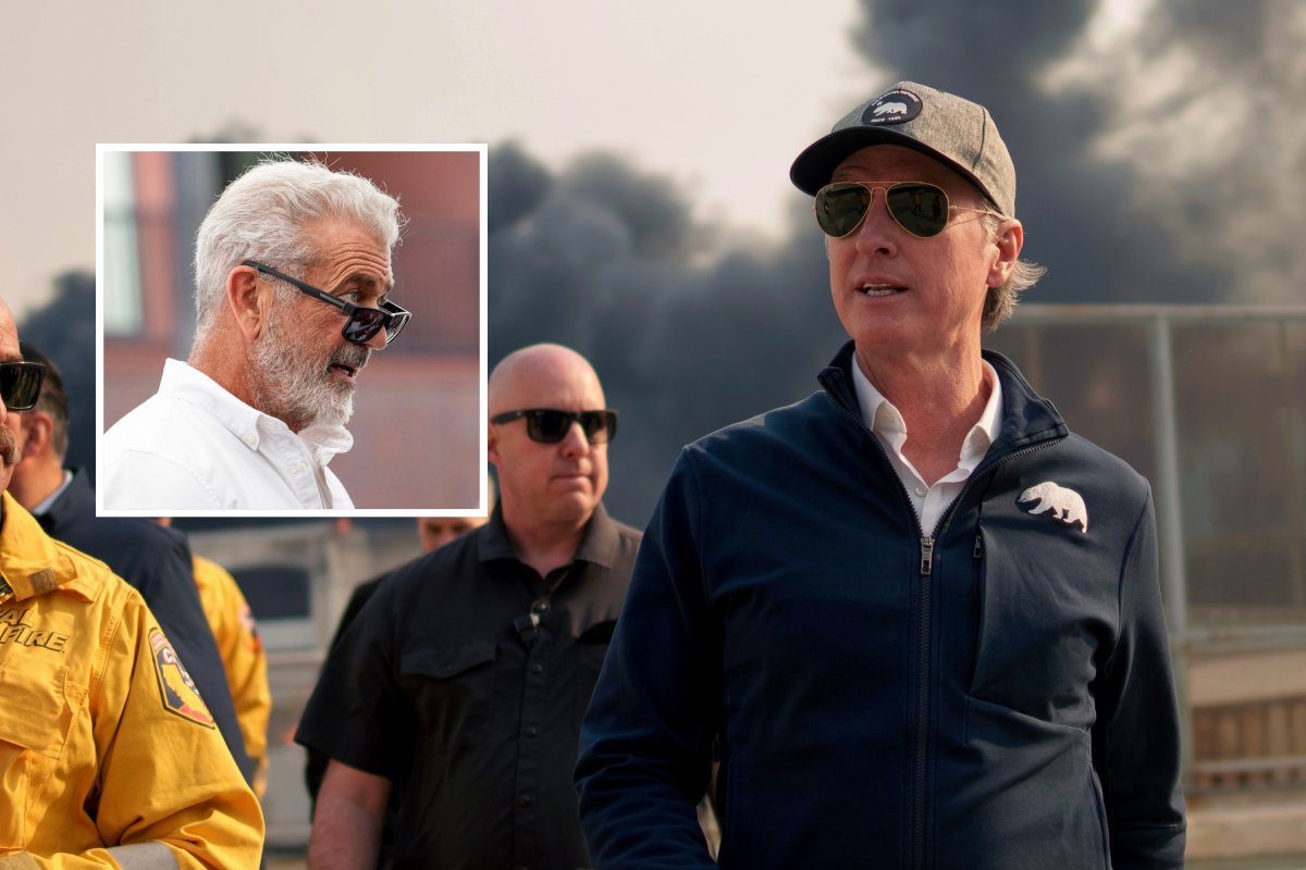 Mel Gibson Piles On Gavin Newsom Wildfires