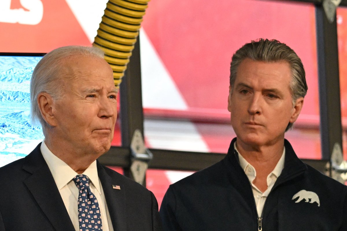 Gavin Newsom and Joe Biden