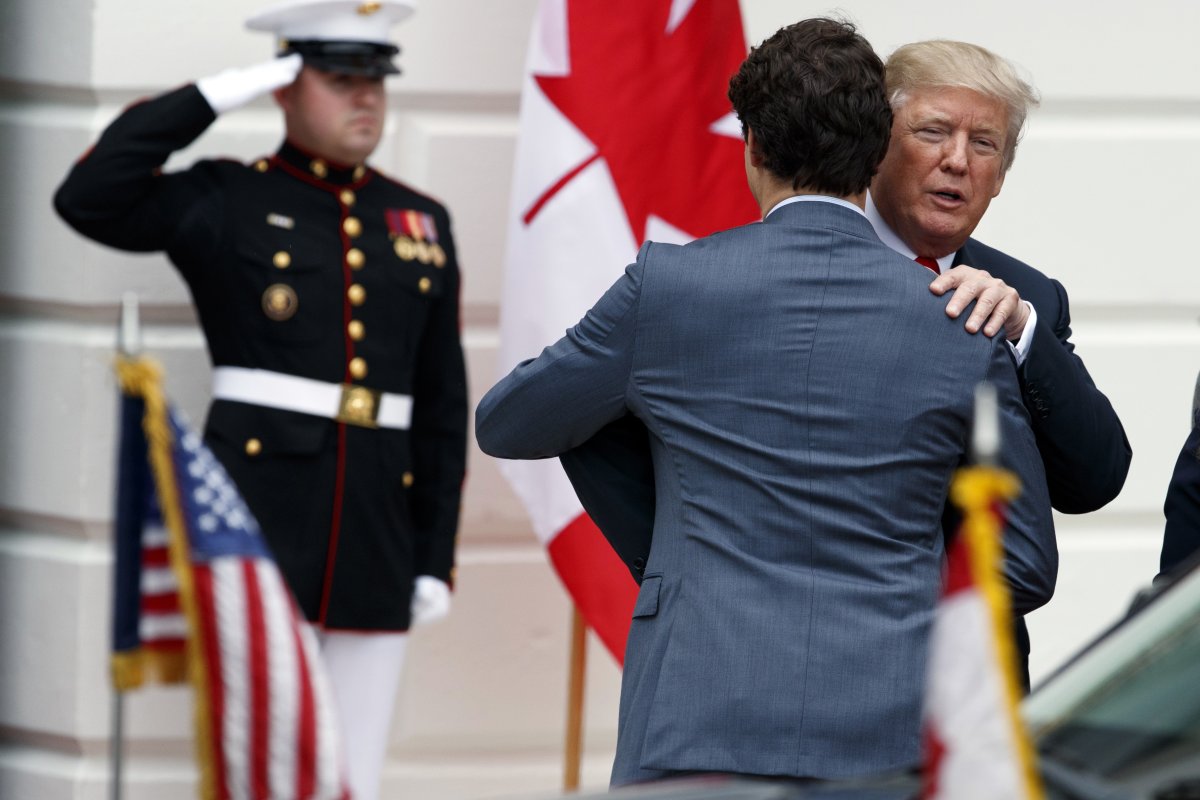 Donald Trump Justin Trudeau Canada US