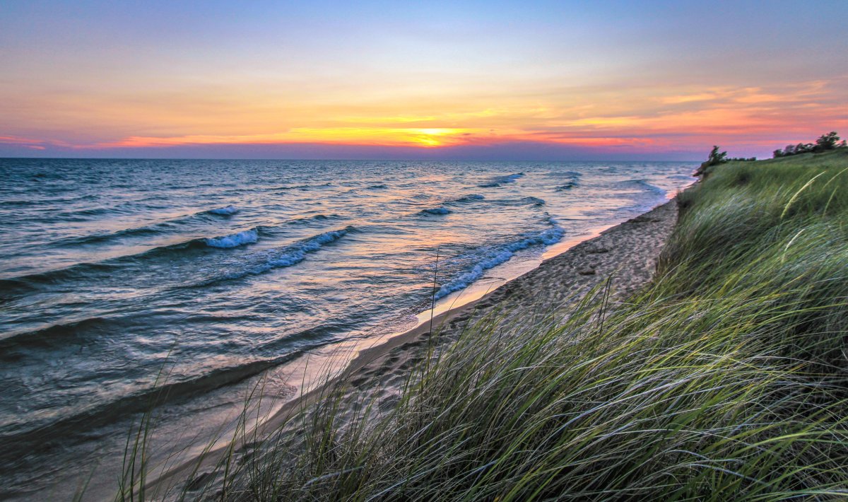 Lake Michigan coast at Hoffmaster State Park.