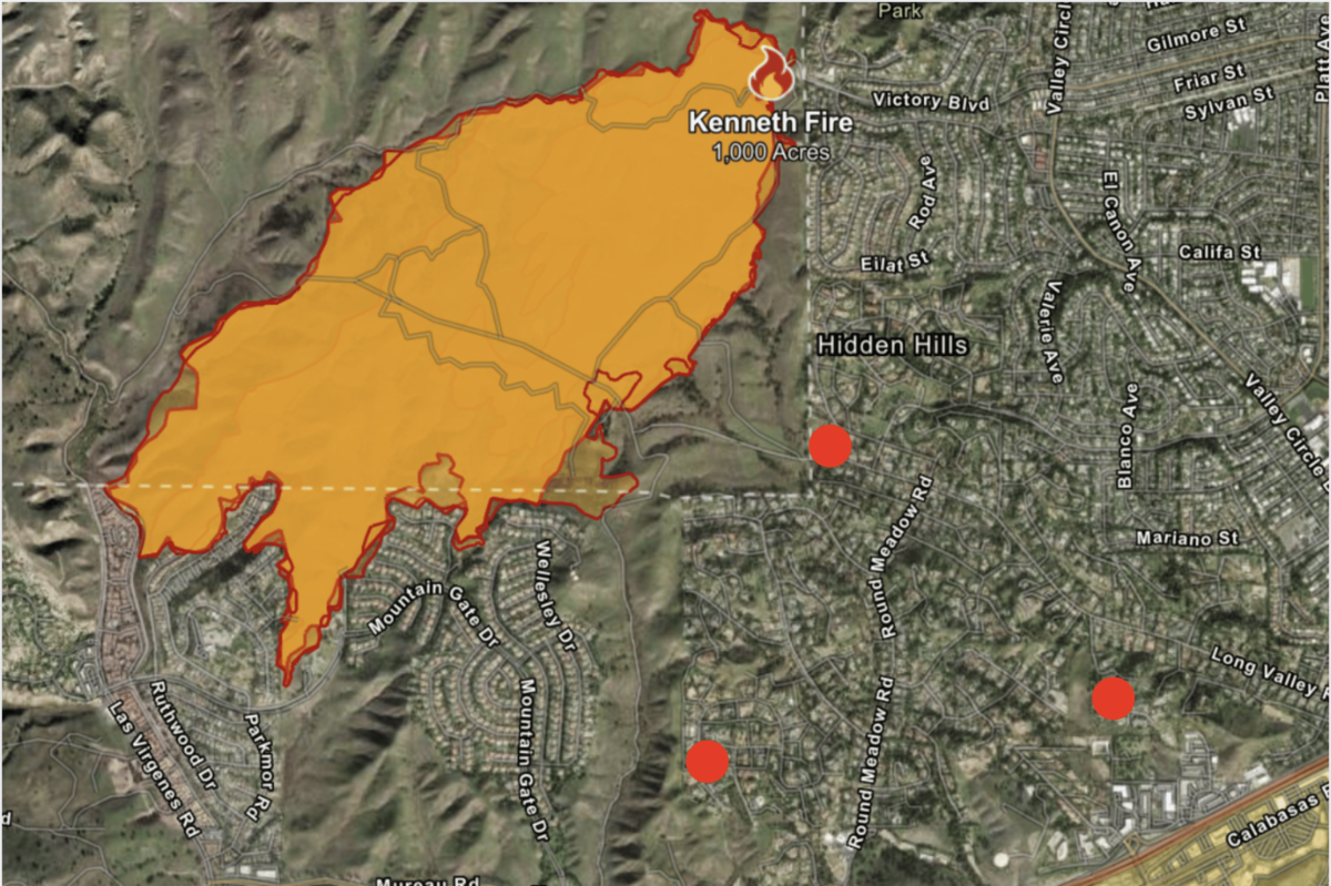 Kardashian homes surrounded Los Angeles Fire