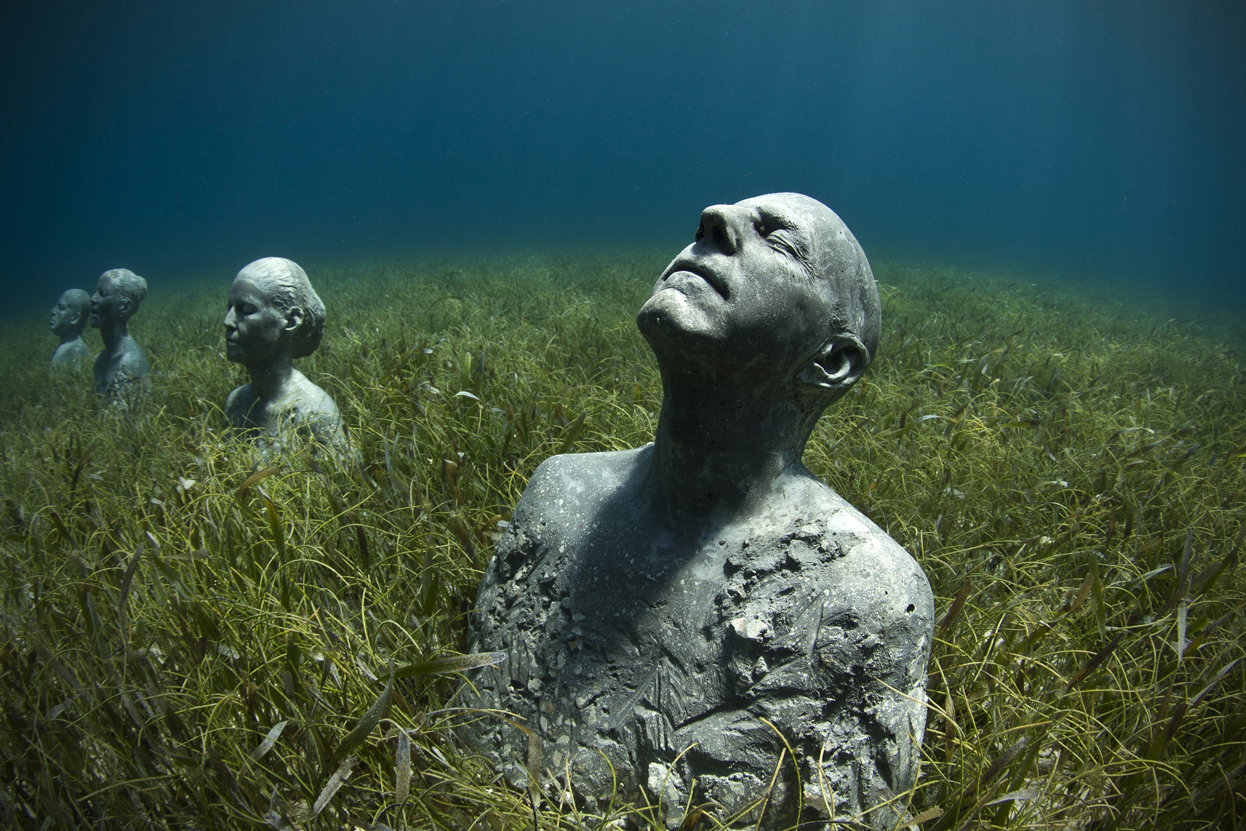 Photographs: Sculptures at the Bottom of the Ocean