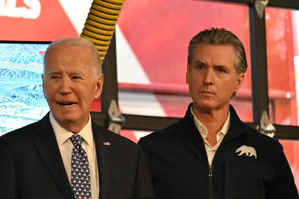 Gavin Newsom and Joe Biden