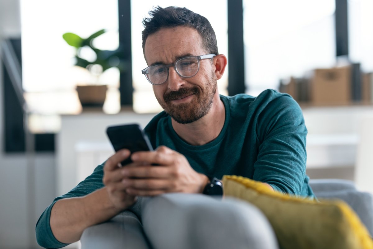 Man using phone