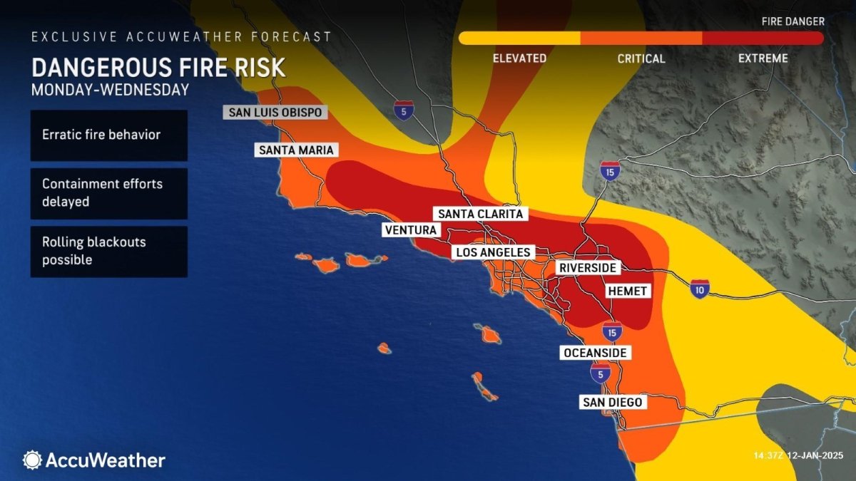 Fire risk map