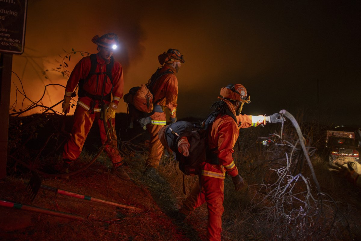 California wildfire firefighters Lucy nicotine pouches