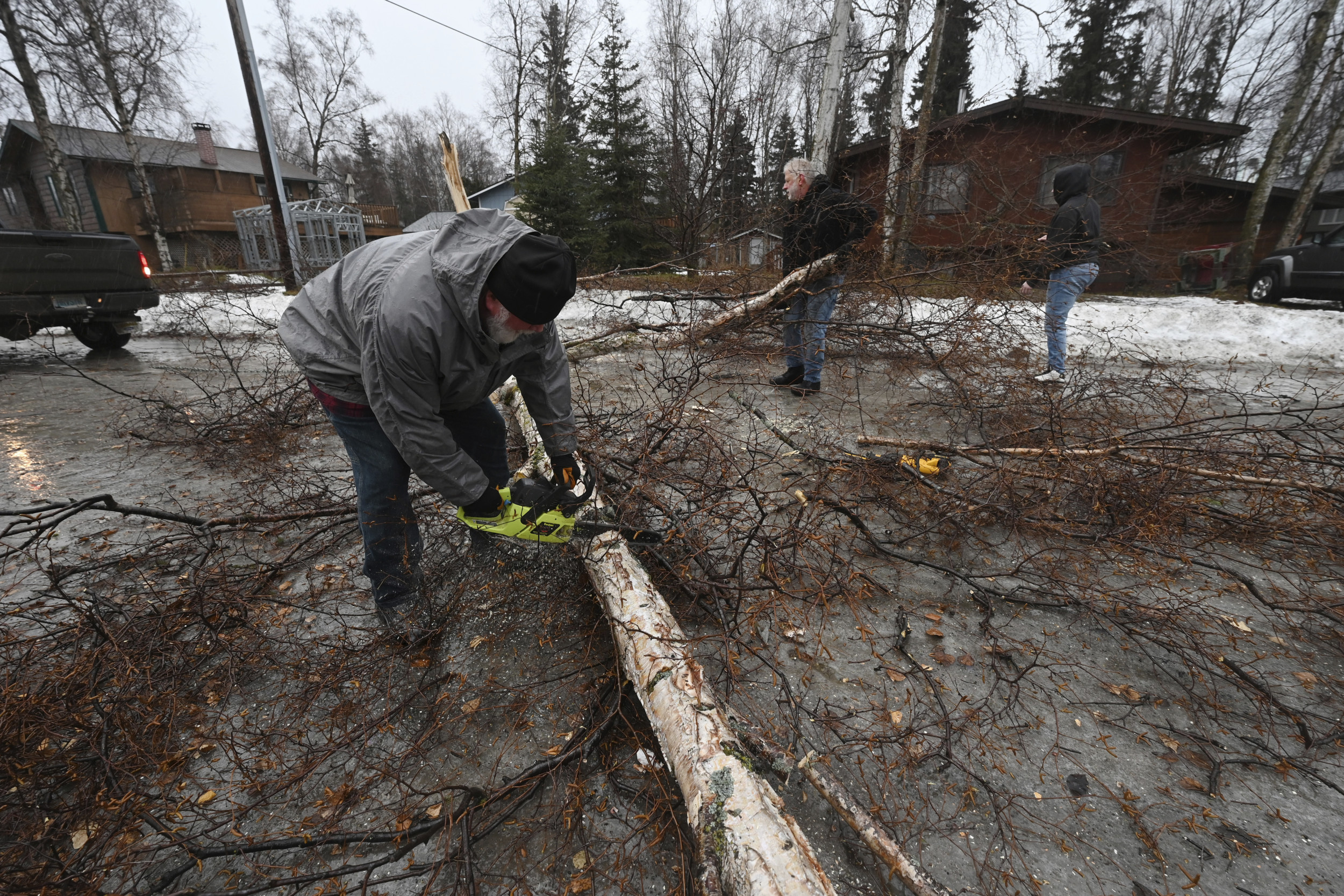 Thousands without power in Alaska after hurricane-force winds hit