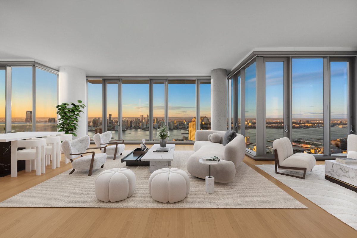 Tribeca condo living room 