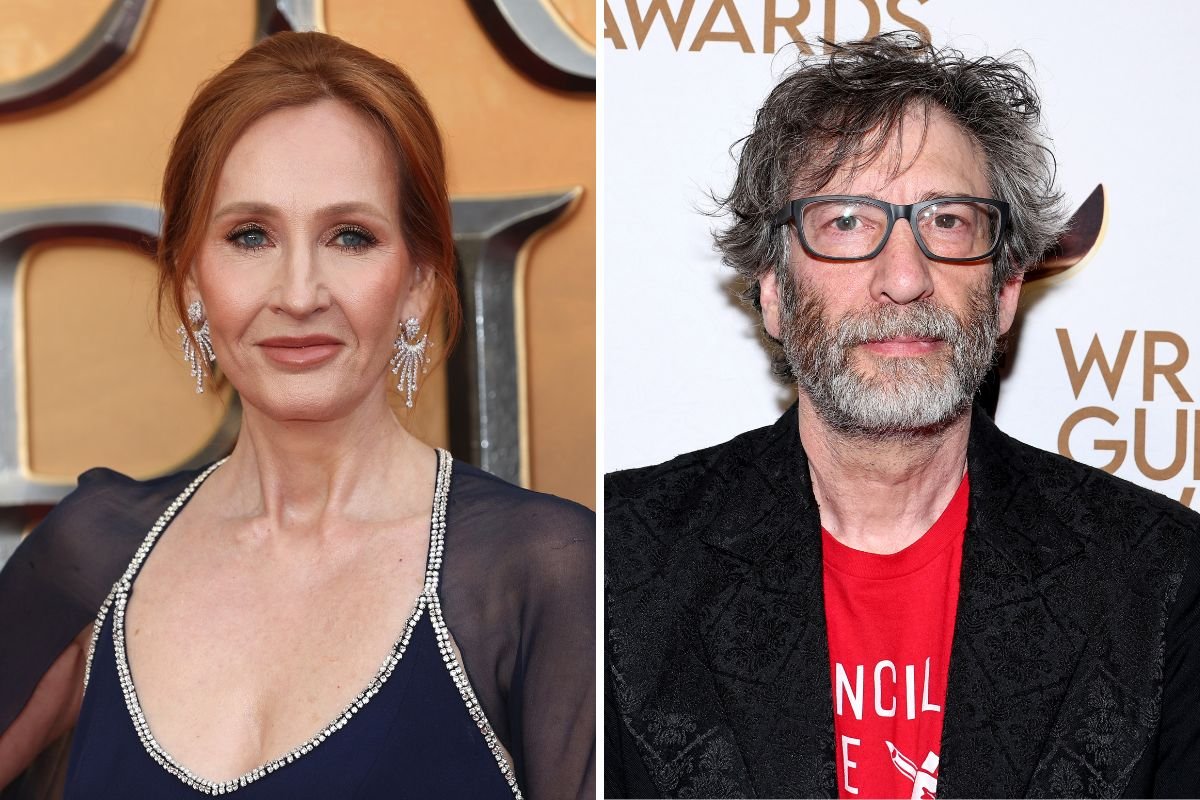 JK Rowling and Neil Gaiman