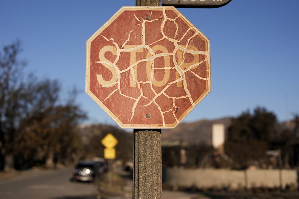 Stop sign in Palisades