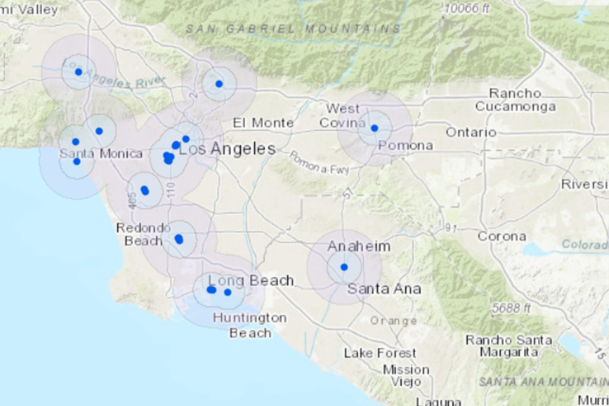 LA Olympics 2028 venue map