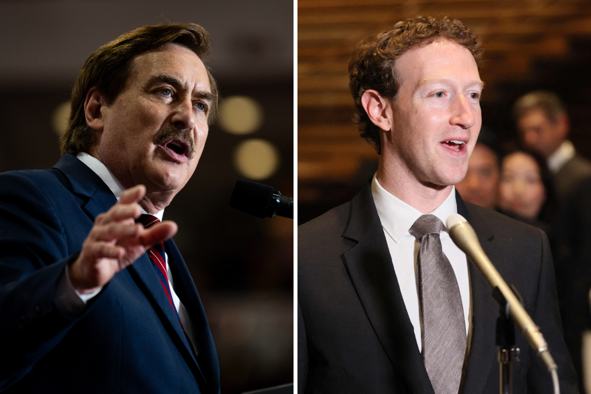 Mike Lindell, Mark Zuckerberg 