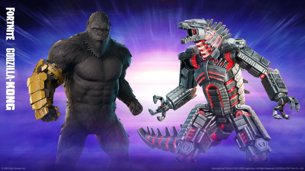 Fortnite Kong and Mechagodzilla