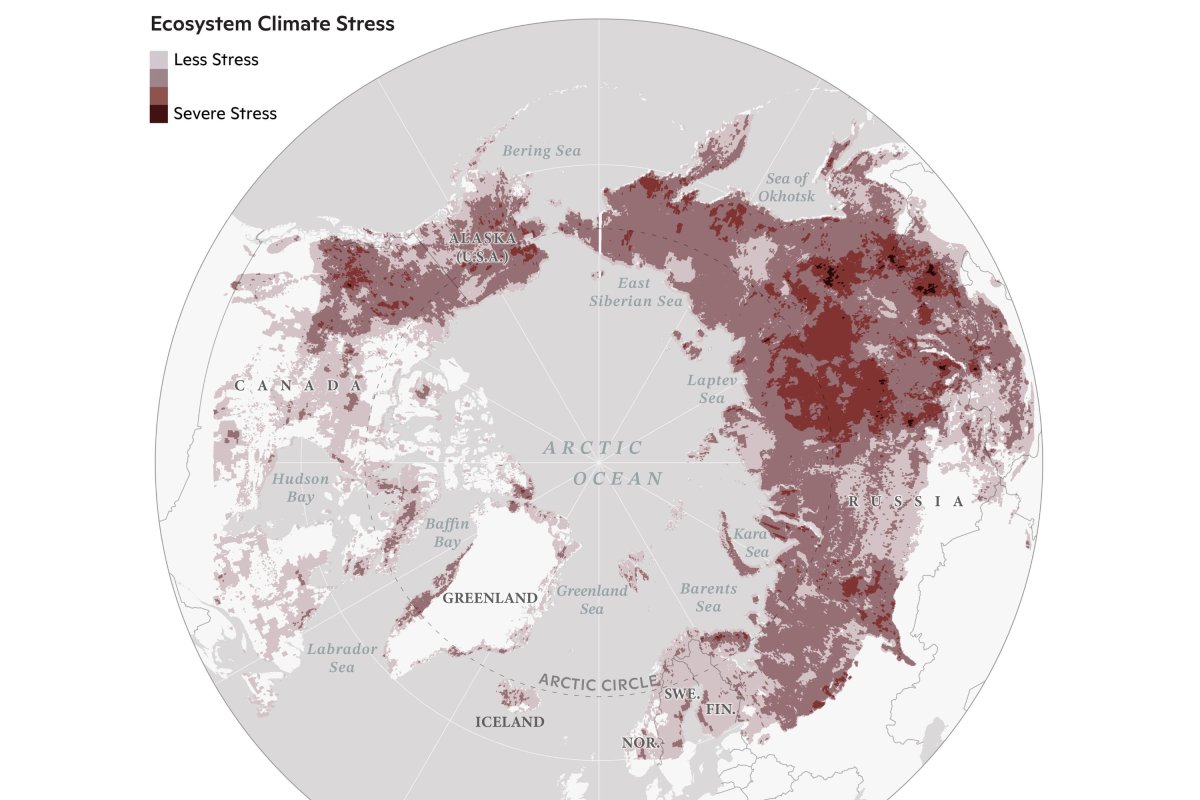 stress climate change map