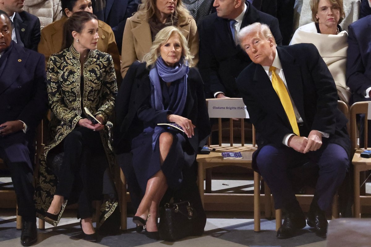 Jill Biden and Donald Trump Notre Dame