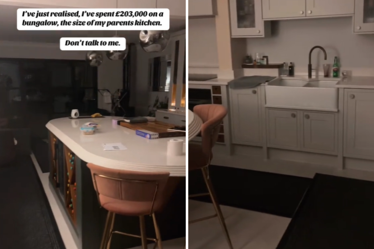 Spacious kitchen in an English home