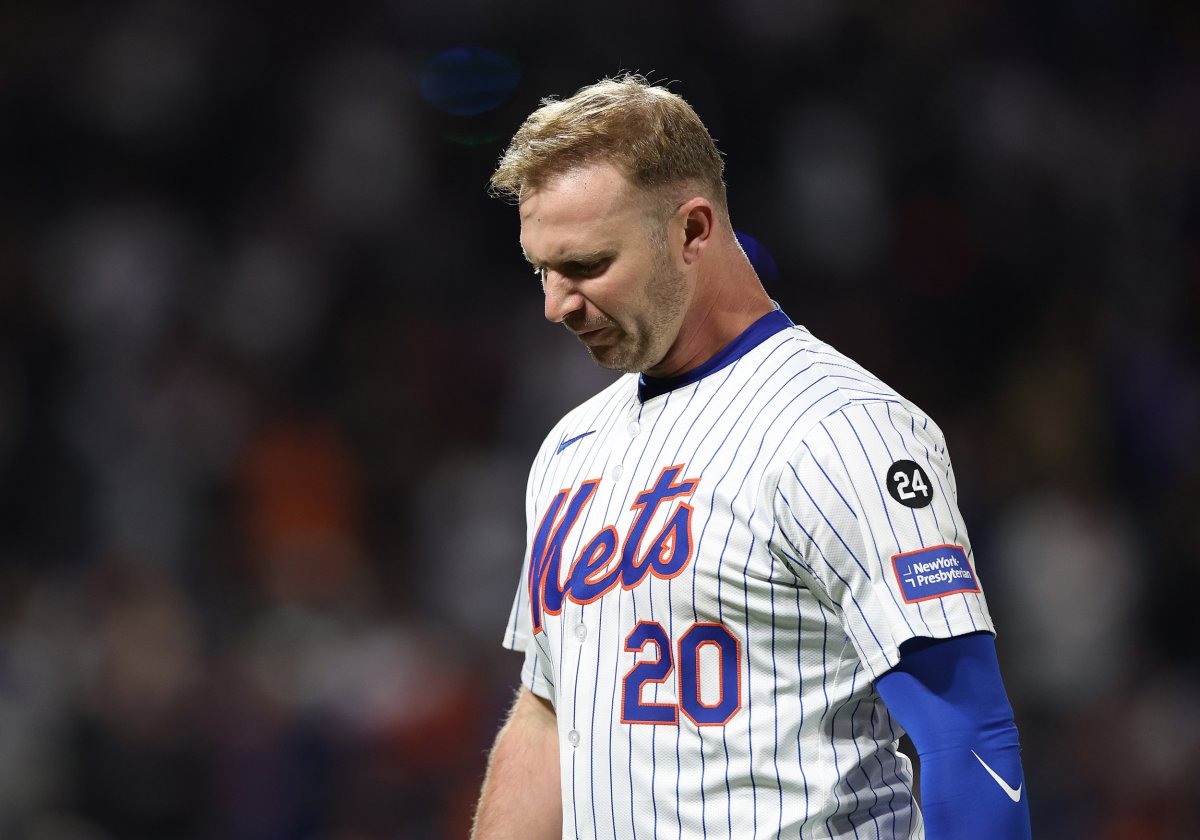 Pete Alonso frowns.