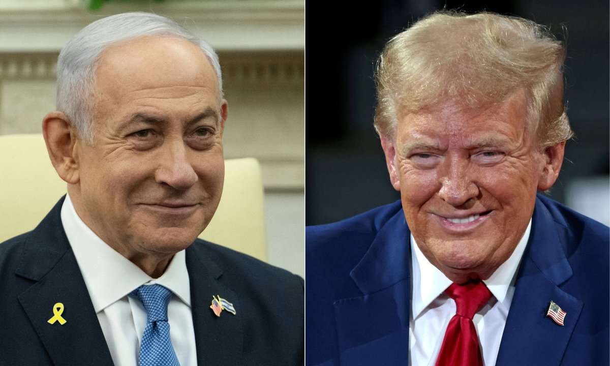 Israel, PM, Netanyahu, and, President, elect, Trump