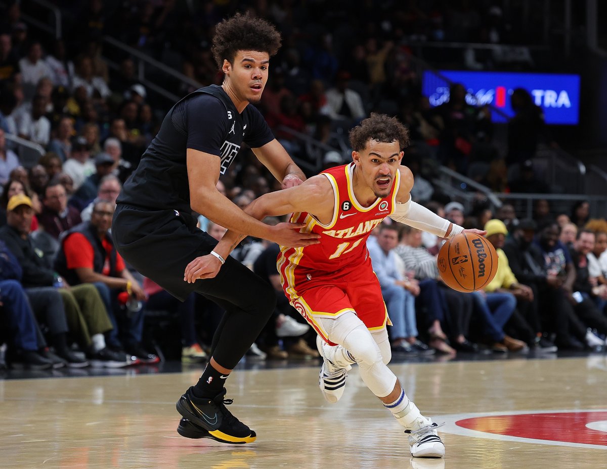 Cam Johnson and Trae Young