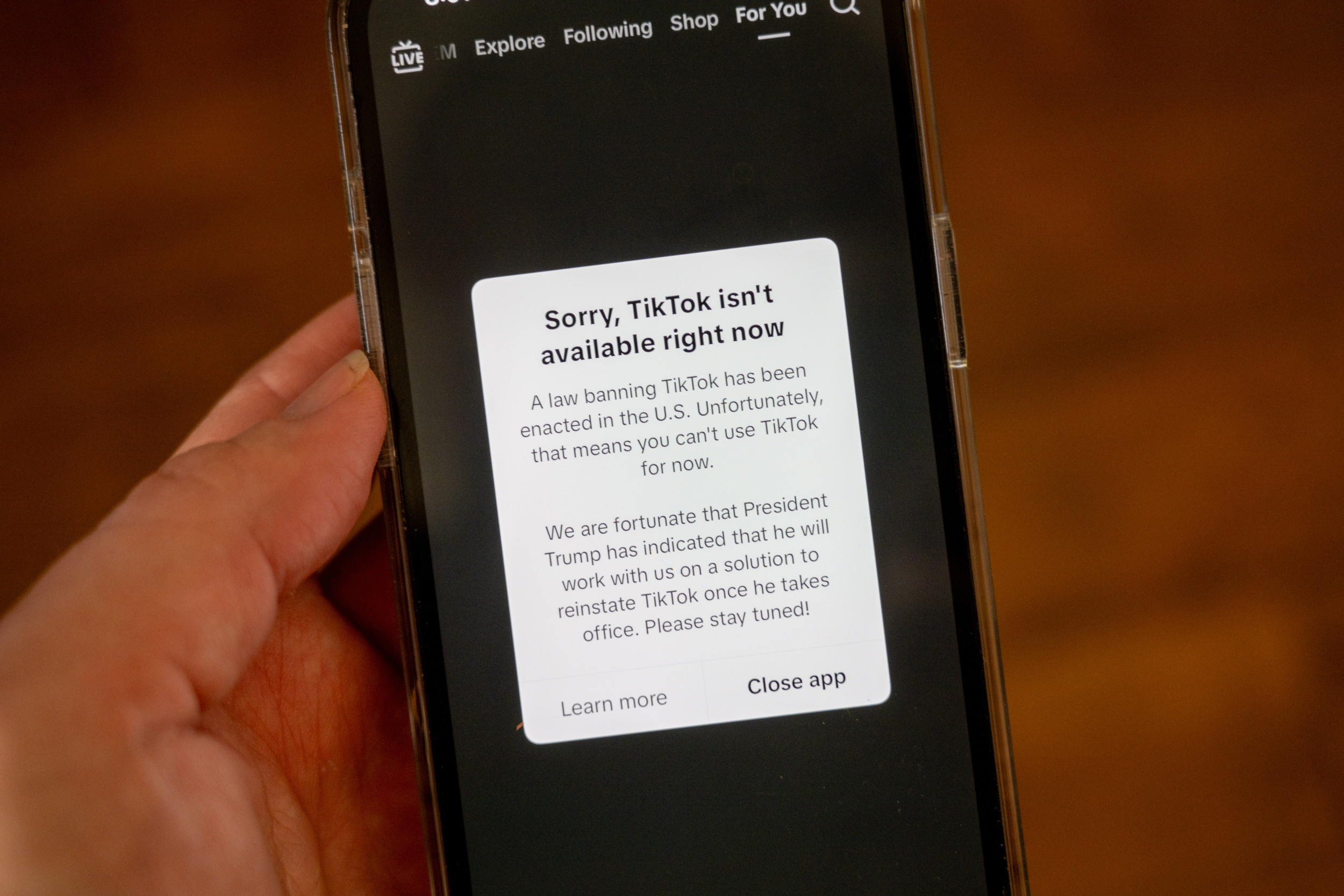 US TikTok users say they can't access app even with VPNs