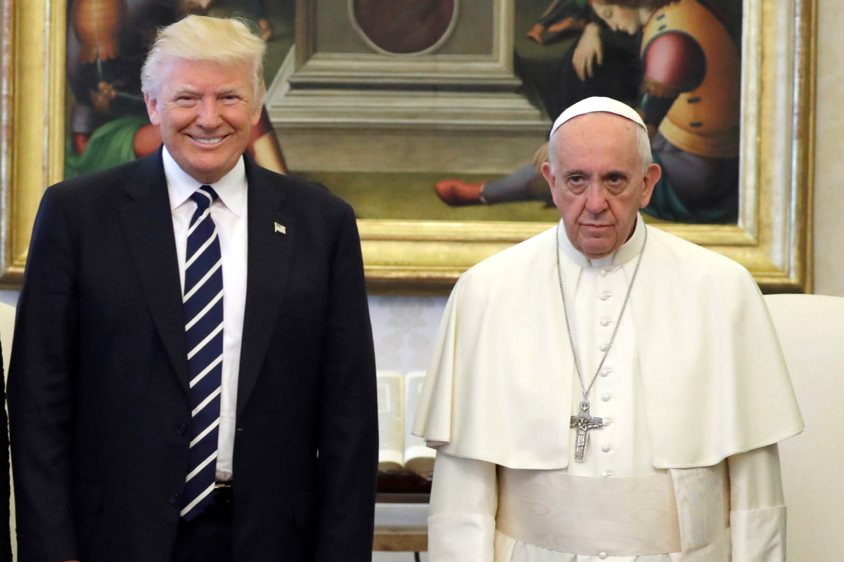 Pope and Trump 