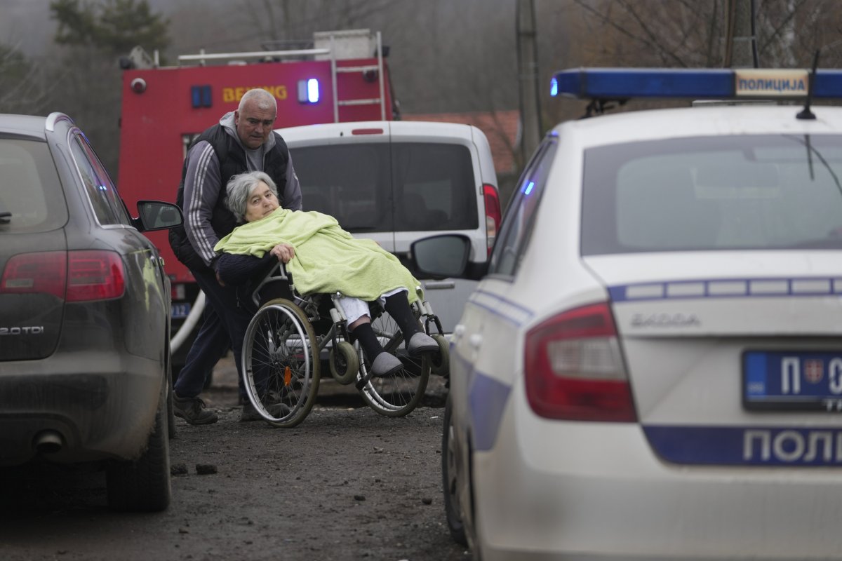 suspected arson attack, Serbia