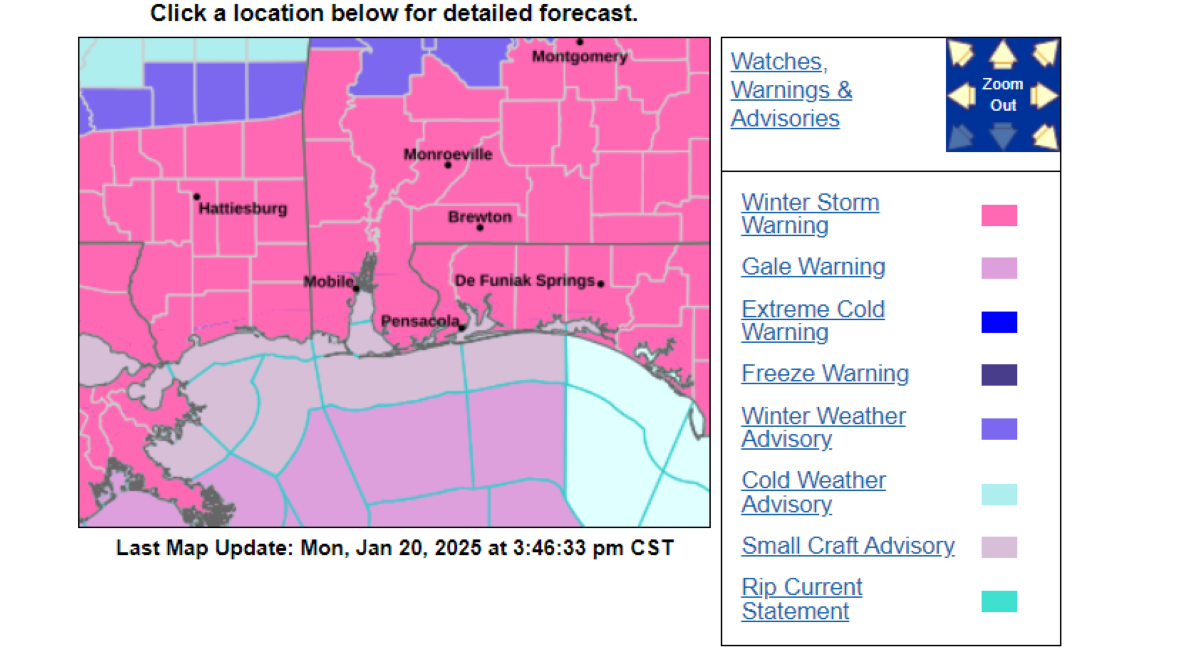 Florida snow forecast