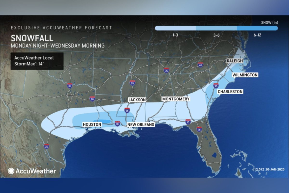 AccuWeather snowfall forecast