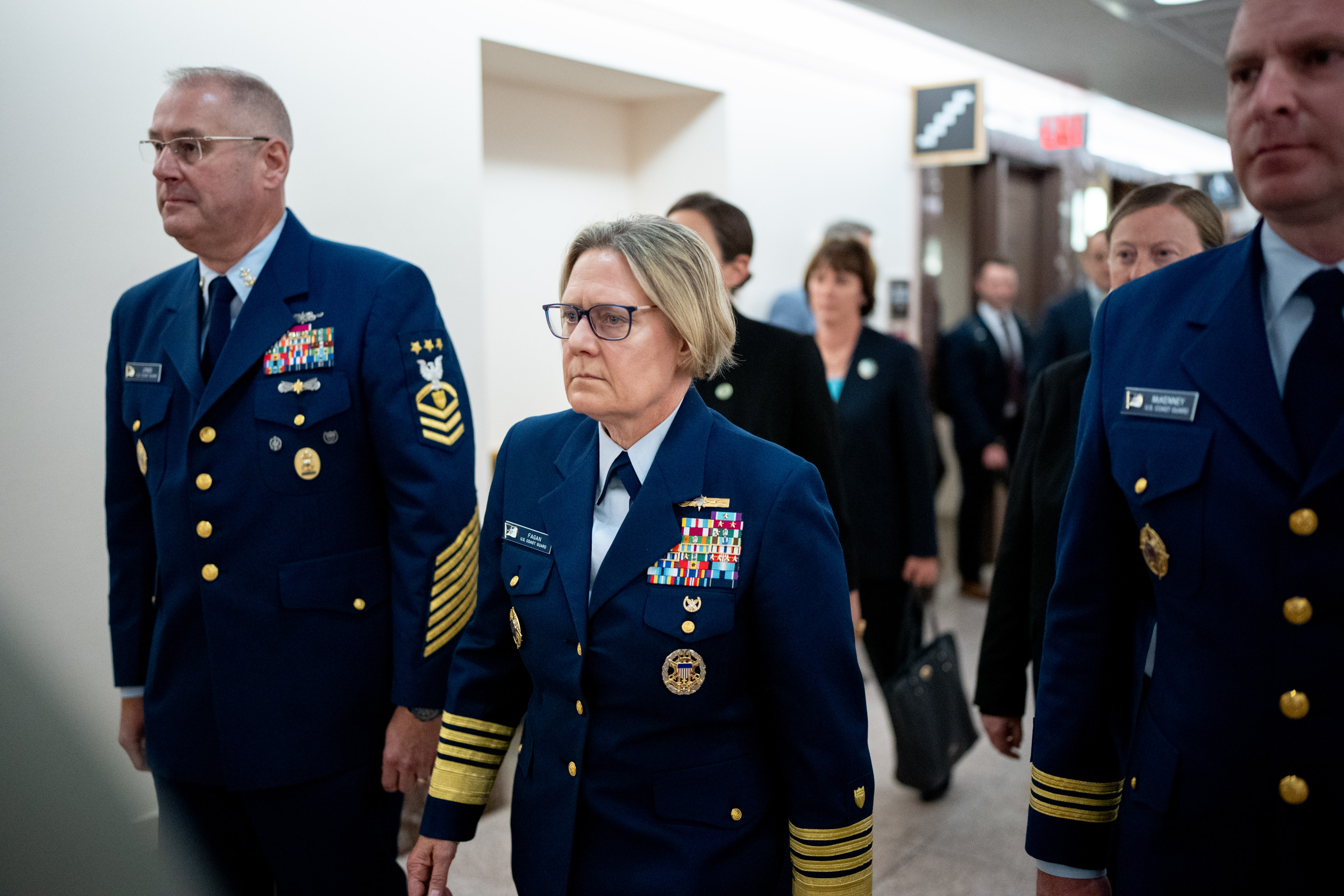 Senator appalled by trump firing first female coast guard commandant