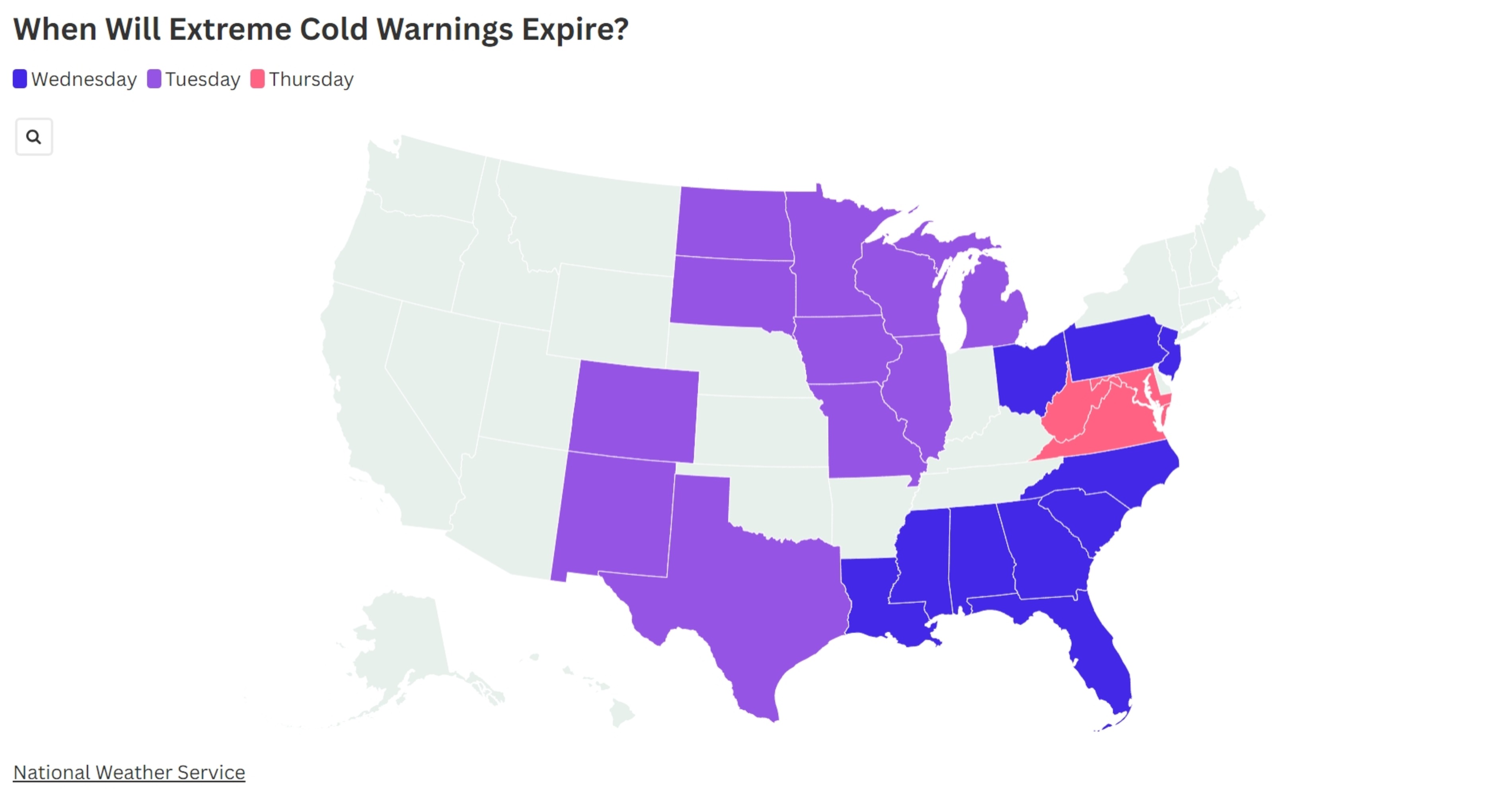 Winter Storm Forecast Map: When Will the Cold Weather End?