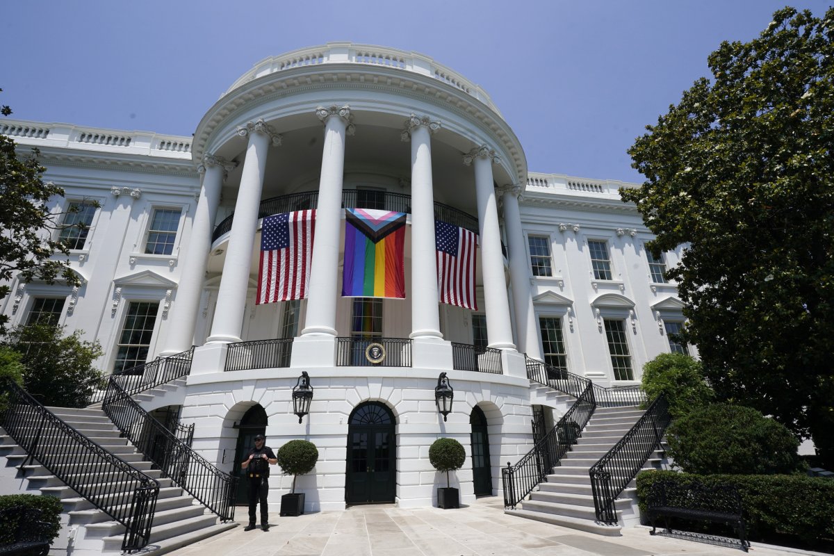 White House Pride flag