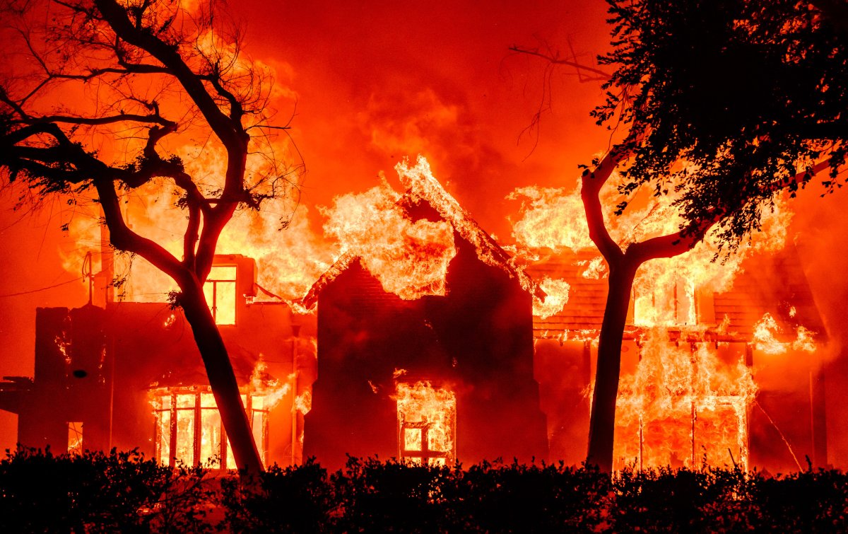 California Wildfire Home