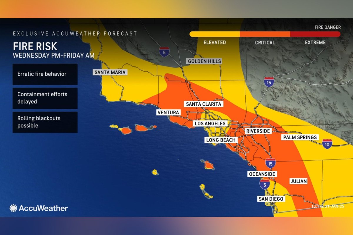 Fire risk map