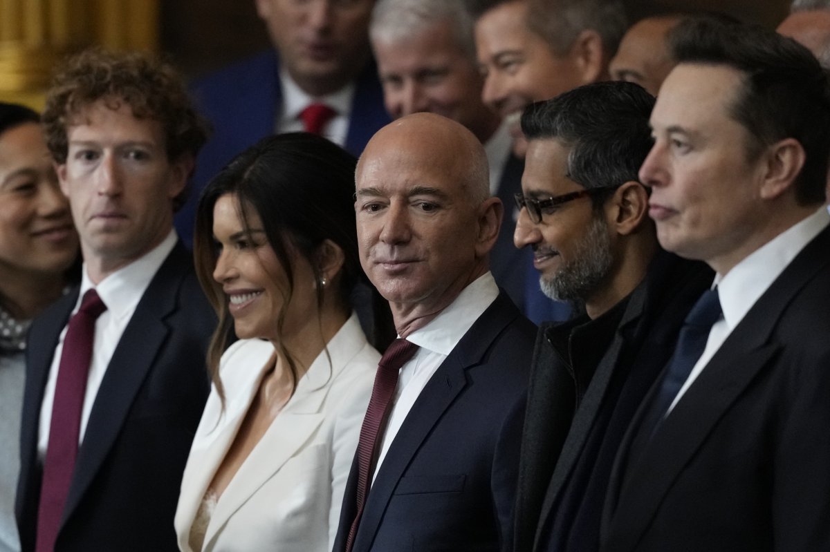 Zuckerberg, Bezos, Musk, inauguration